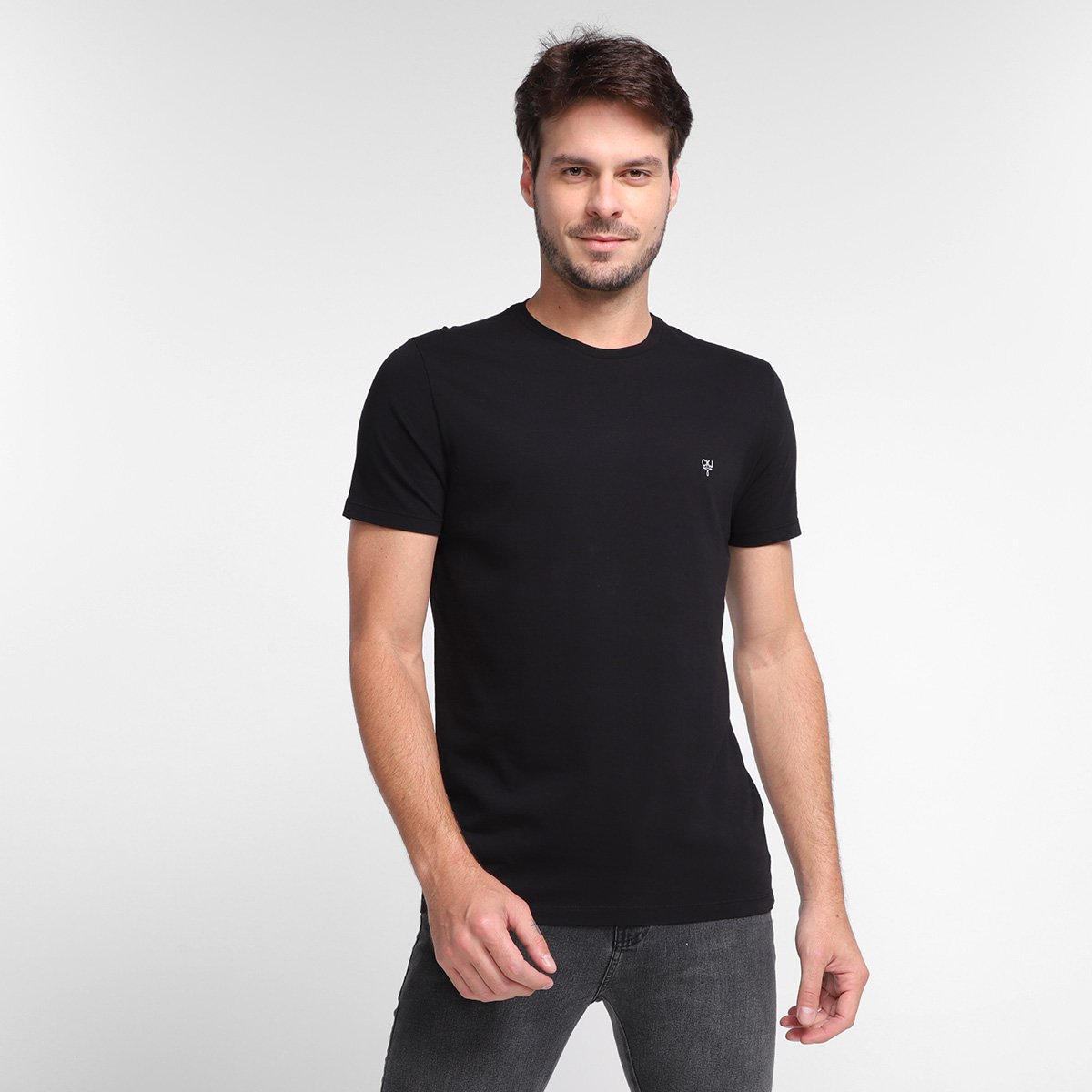 Camiseta Calvin Klein Básica Manga Curta Masculina - Preto é ruim? Camiseta Calvin Klein Básica Manga Curta Masculina - Preto é boa?