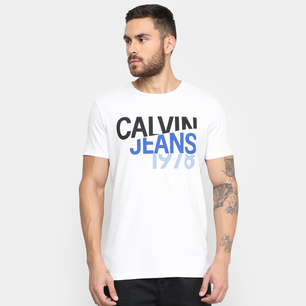 Camiseta Calvin Klein Estampada Masculina - Branco é ruim? Camiseta Calvin Klein Estampada Masculina - Branco é boa?