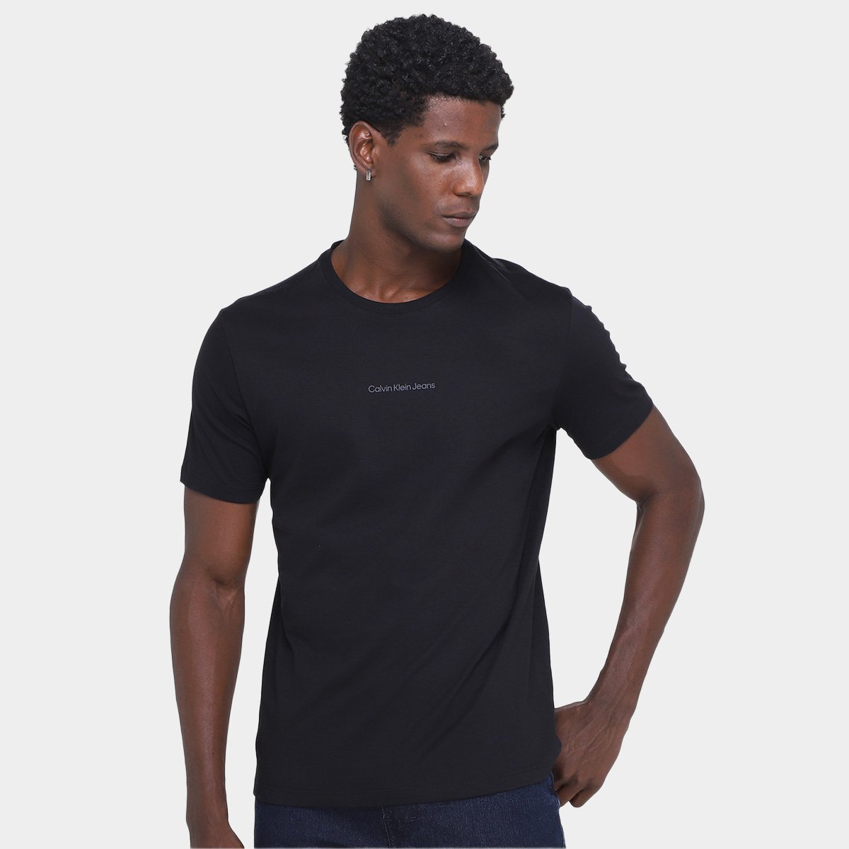 Camiseta Calvin Klein Jeans Logo Masculina Menor preço em Camiseta Calvin Klein Jeans Logo Masculina