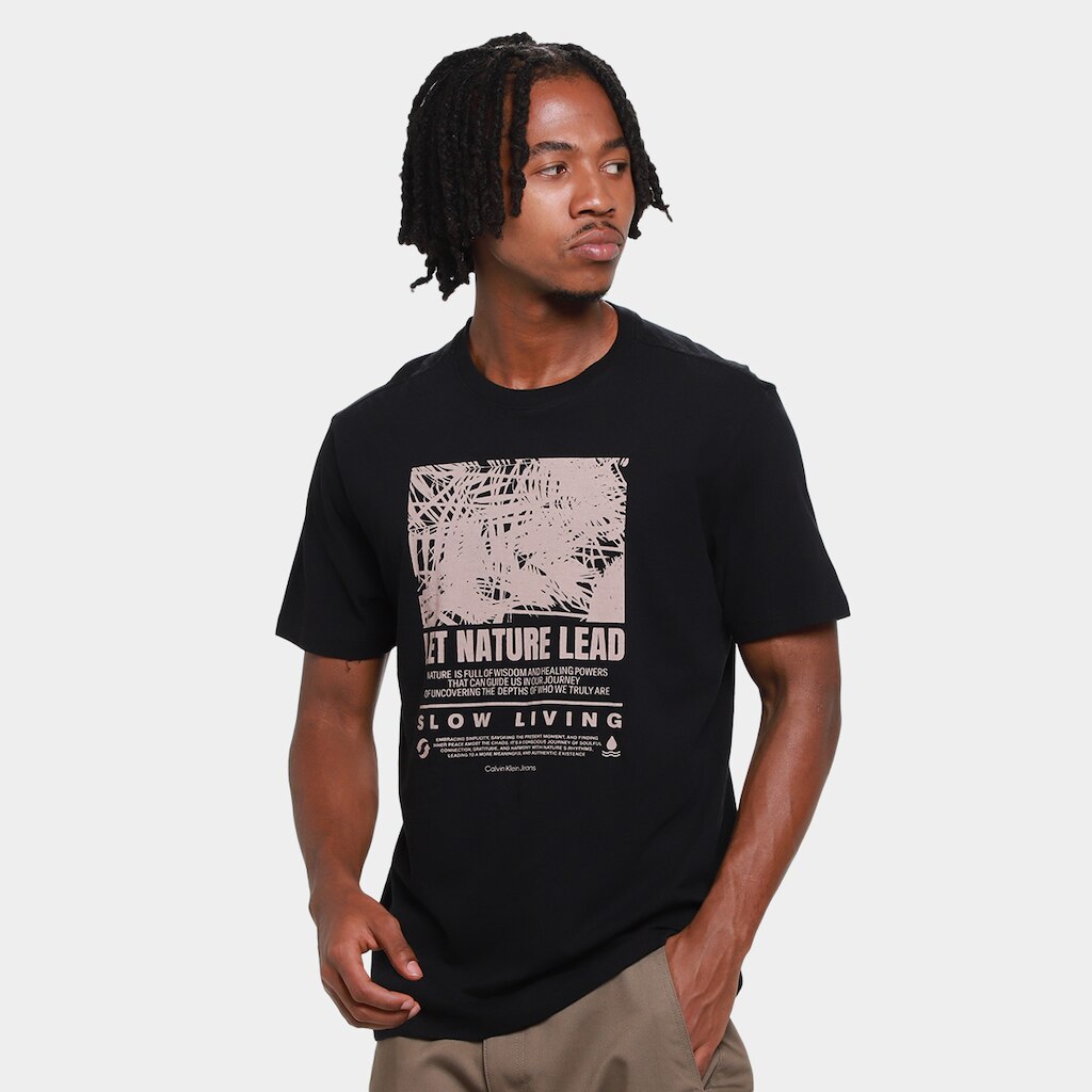 Camiseta Calvin Klein Let Nature Lead Masculina
