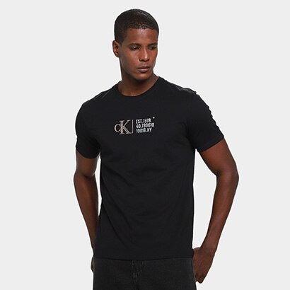Camiseta Calvin Klein Logo NY Masculina - Masculino