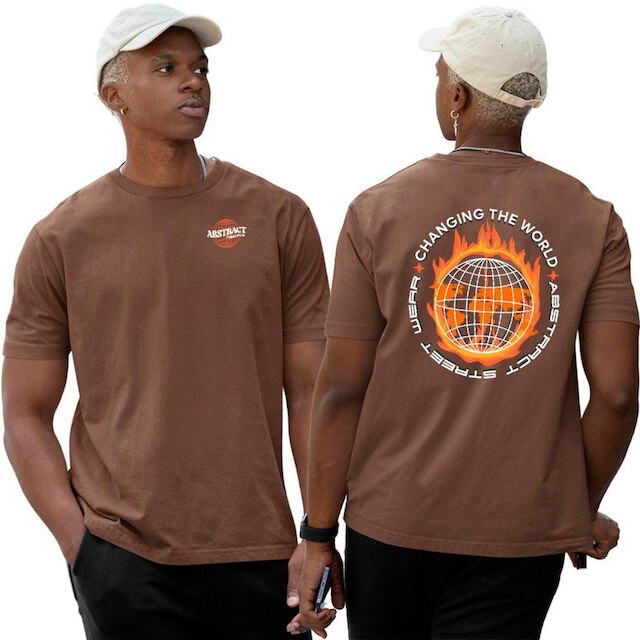 Camiseta Camisa Algodão Abstract Changing The World