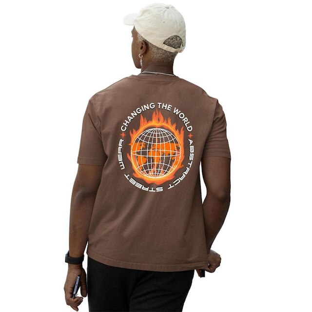Camiseta Camisa Algodão Abstract Changing The World