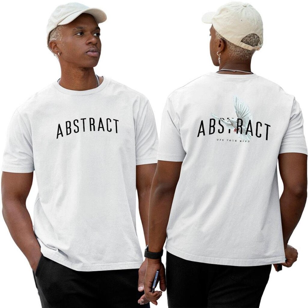 Camiseta Camisa Algodão‎ Use Your Mind Abstract Peace