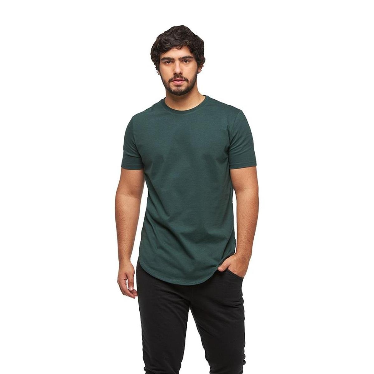 Camiseta Camisa Blusa Longline Oversized MC Menor preço em Camiseta Camisa Blusa Longline Oversized MC