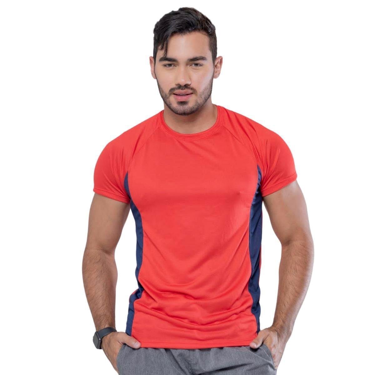 Camiseta Camisa Dry Fit Dryfit Fitness Masculina Treino Academia Esportes Exercícios Corrida - Vermelho Menor preço em Camiseta Camisa Dry Fit Dryfit Fitness Masculina Treino Academia Esportes Exercícios Corrida - Vermelho