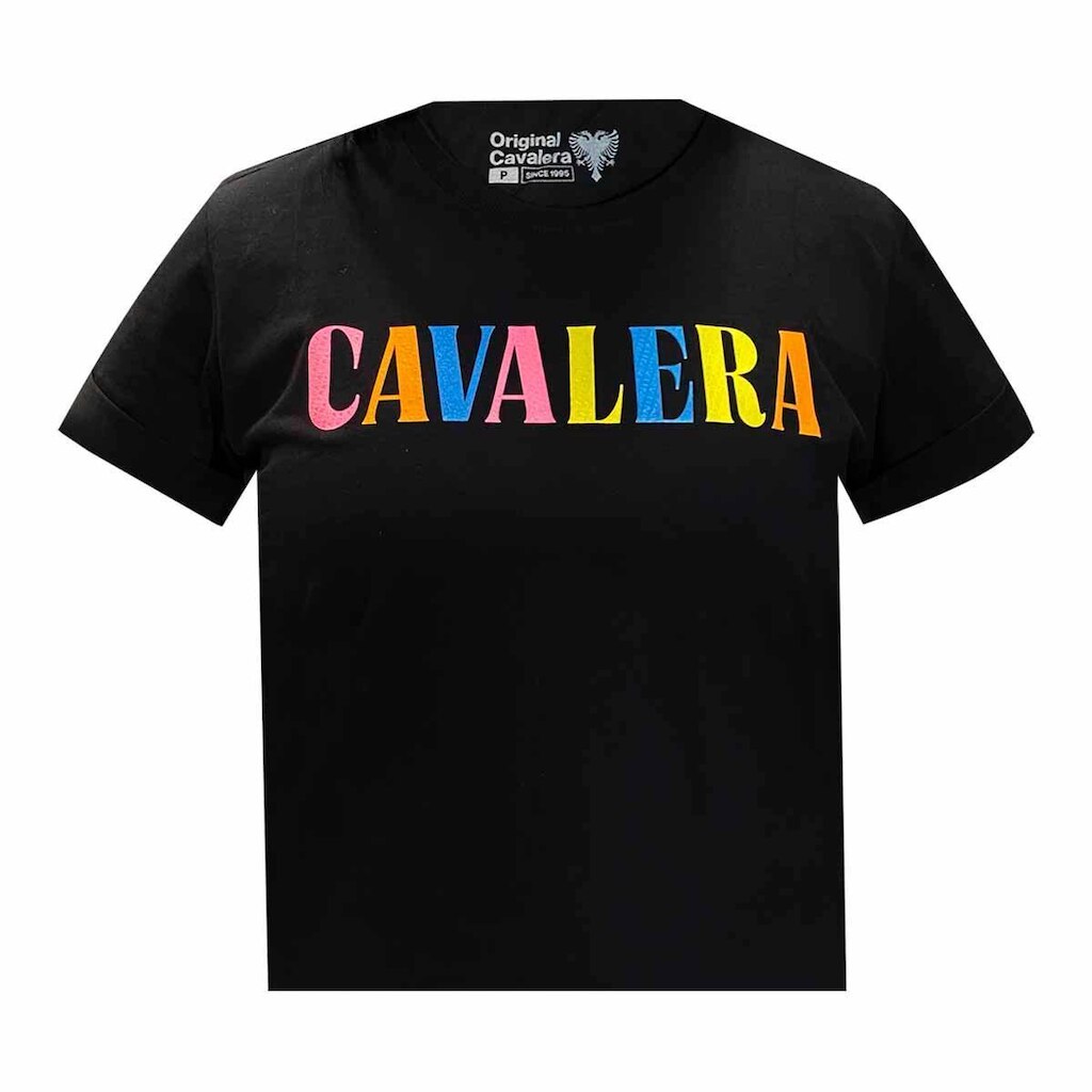 Camiseta Cavalera Feminina Folded Sleeves Preta
