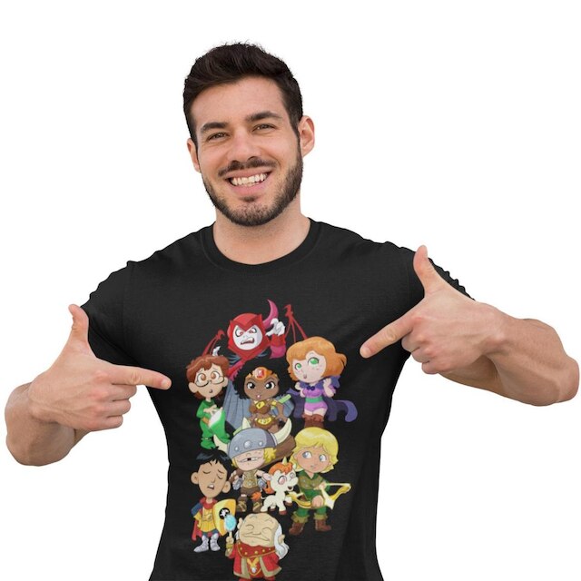 Camiseta Caverna do Dragão Kids Desenho Masculina