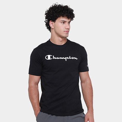 Camiseta Champion Carry Over Clas Script Masculina - Masculino