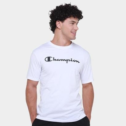 Camiseta Champion Carry Over Clas Script Masculina - Masculino