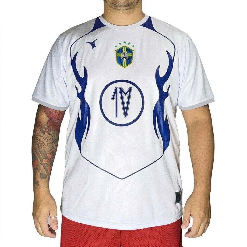 Camiseta Chronic Big Plus Size Time Brasil Copa 086 Branco