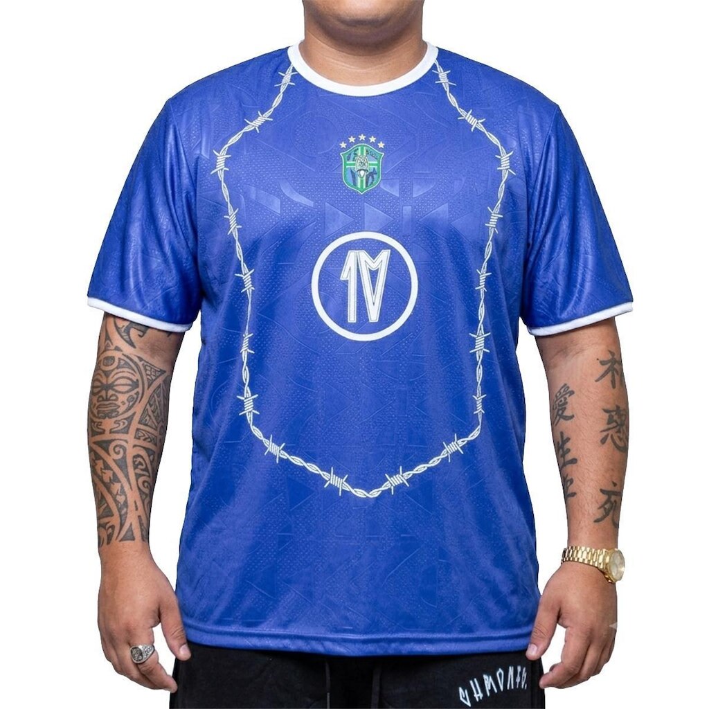 Camiseta Chronic Big Plus Size Time Brasil Copa Azul 082