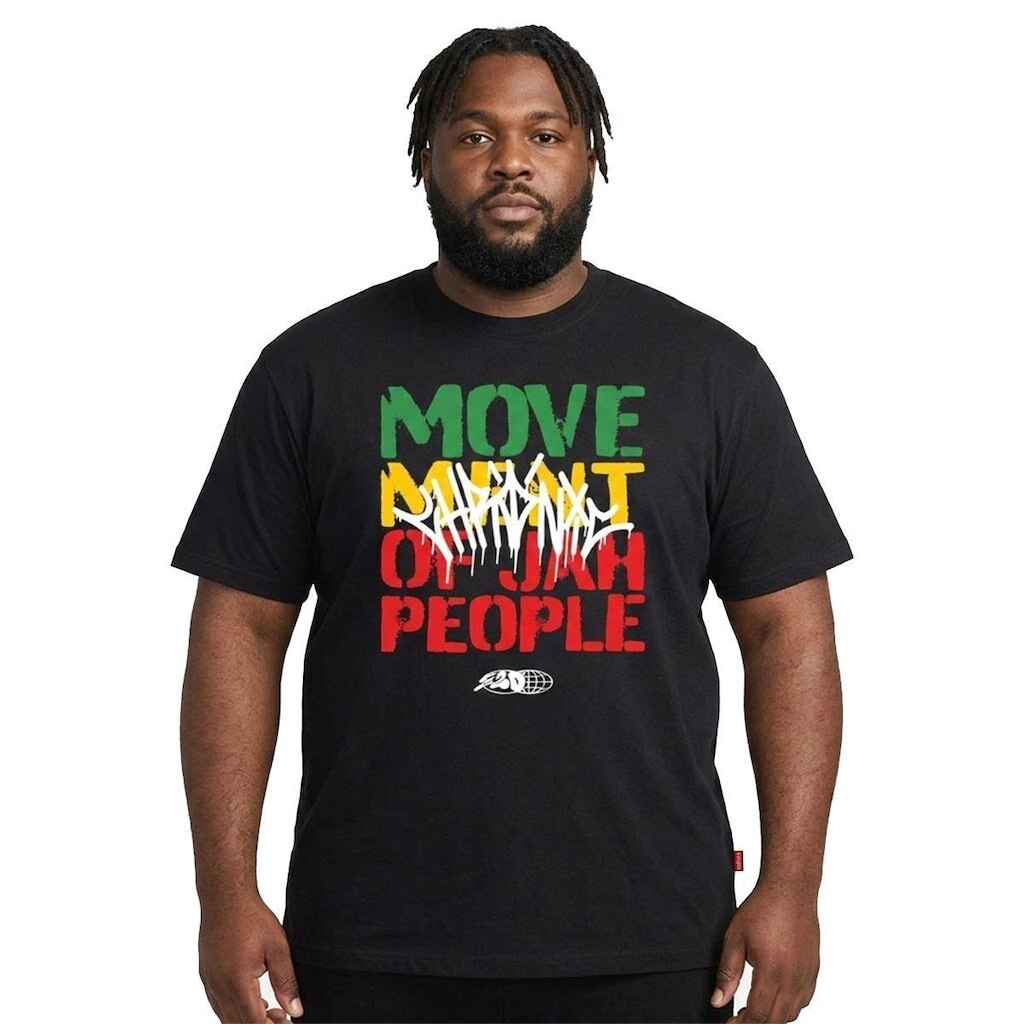 Camiseta Chronic Big Reggae Jah People Preto 4496
