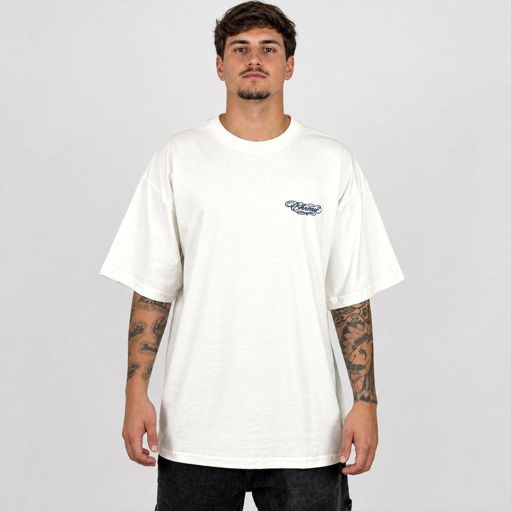 Camiseta Chronic Oversized Guadalupe Off White