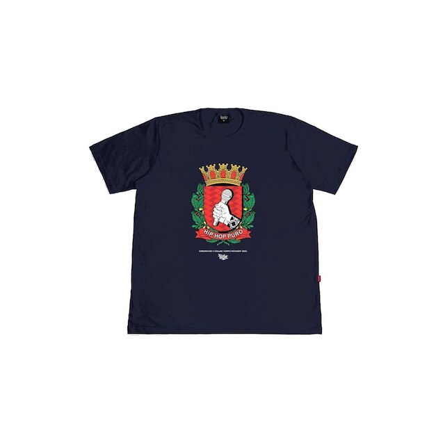 Camiseta Chronic Thaíde 01 Hip Hop Puro SP Marinho