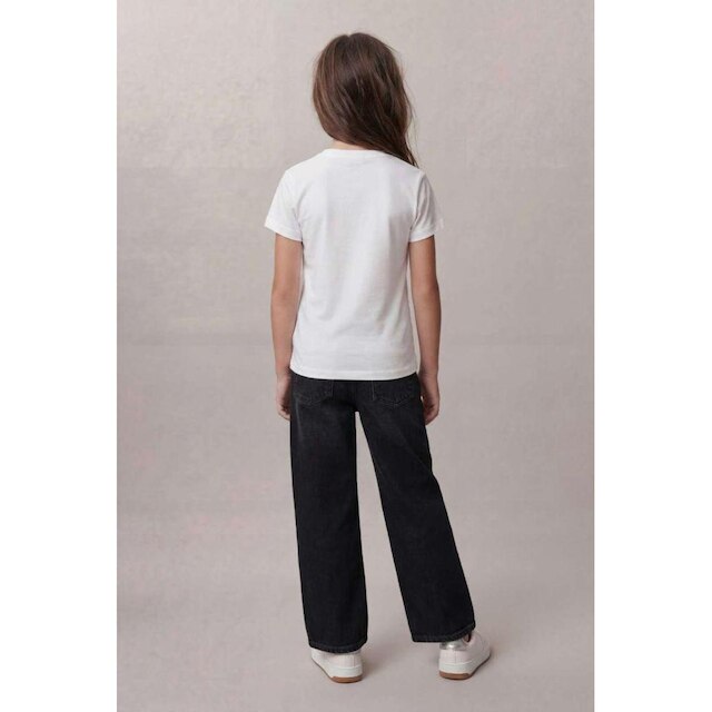 Camiseta Ckj Girl Logo Cadarço - Branco