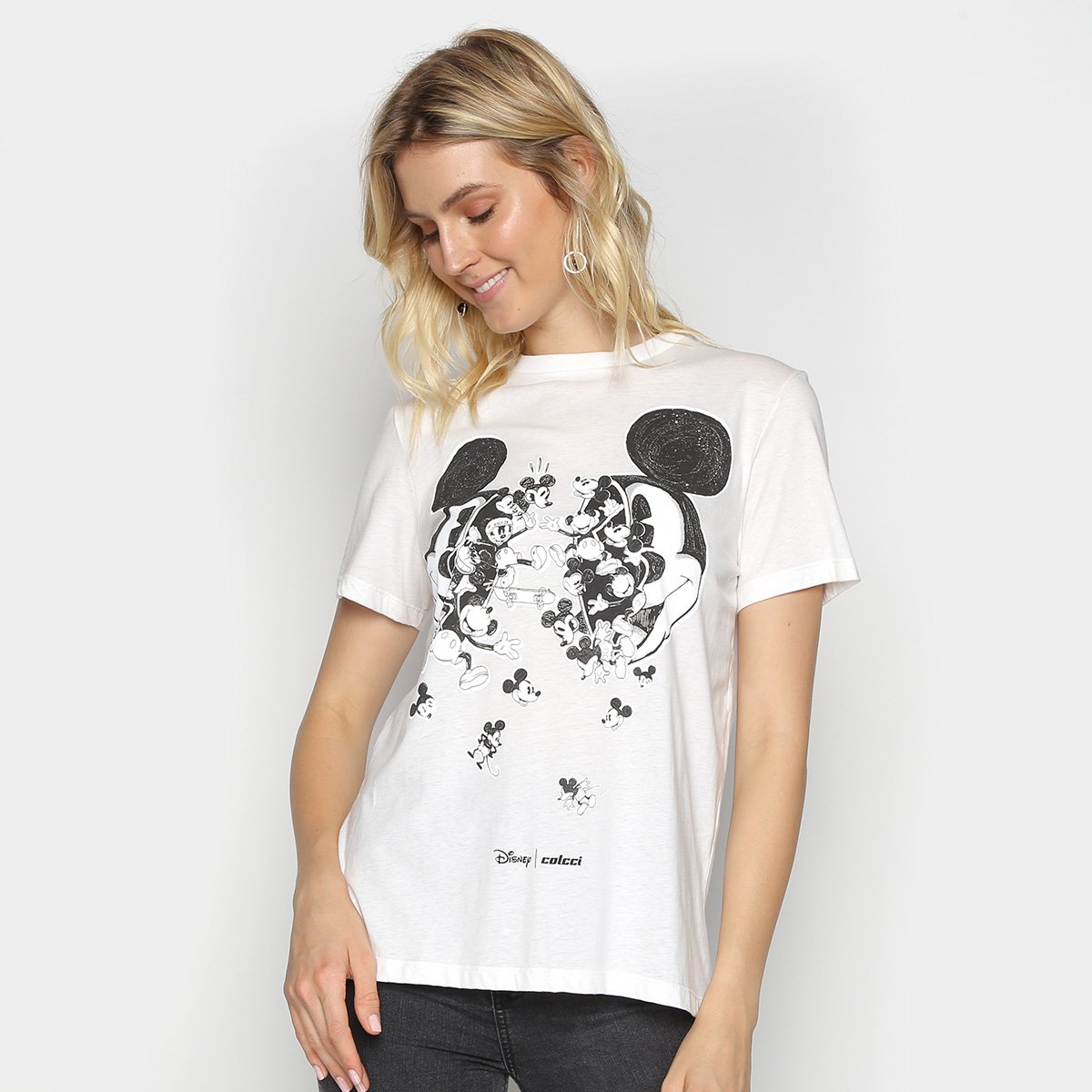 Camiseta colcci feminina mickey Clearance