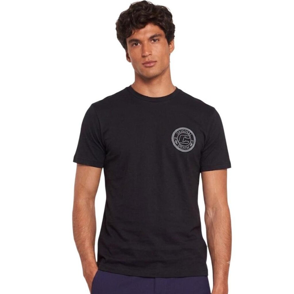 Camiseta Colcci com Estampa no Peito Preta Masculina