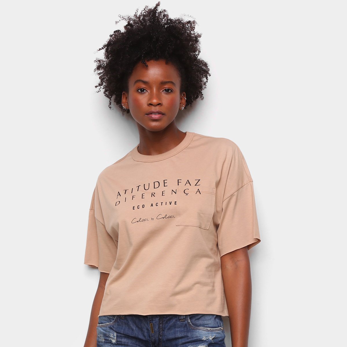 Camiseta Colcci Diferença Eco Active Feminina - Bege é boa?