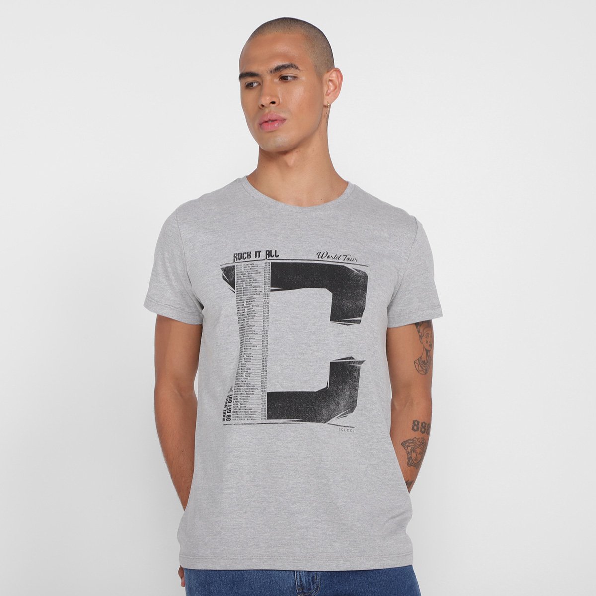 Camiseta Colcci Rock It All Masculina - Grafite é ruim? Camiseta Colcci Rock It All Masculina - Grafite é boa?