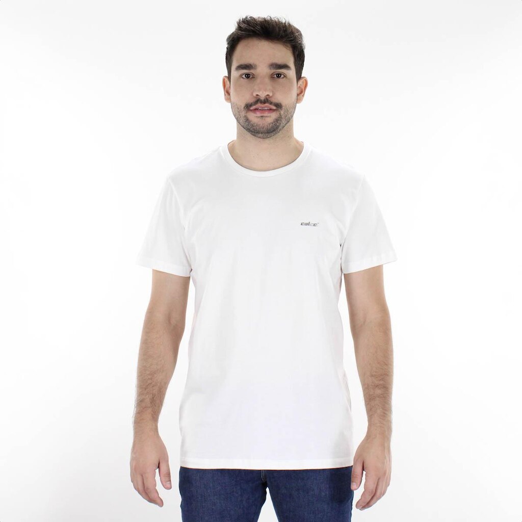 Camiseta Colcci Slim Manga Curta Off White - Masculino