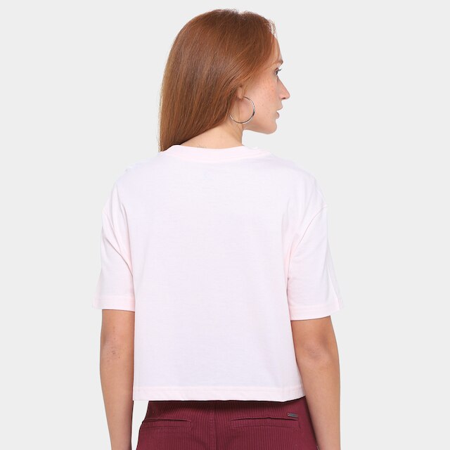 Camiseta Converse Cropped Overs Love Me Feminina