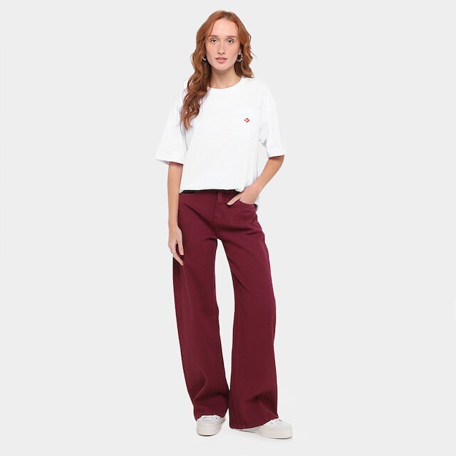 Camiseta Converse Go-To Rose Pock Feminina