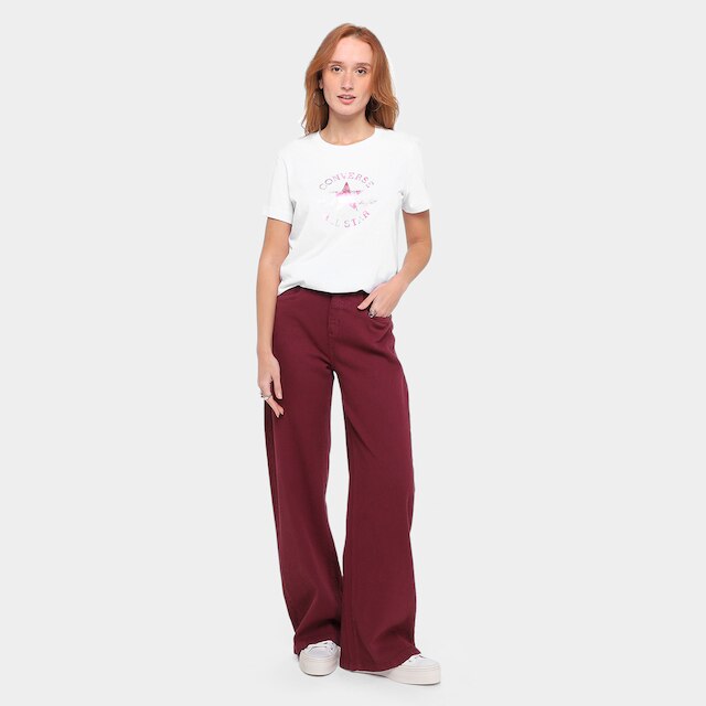 Camiseta Converse Patch Log Fit Feminina