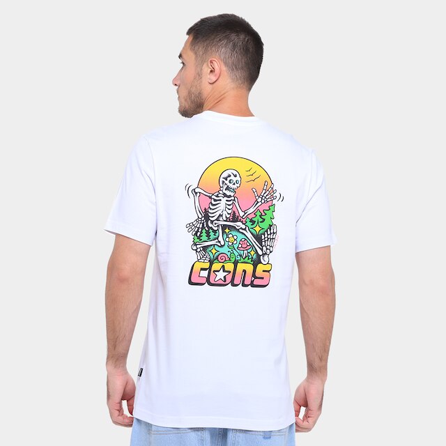 Camiseta Converse Skeleton Sunris Tee Masculina