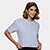 Camiseta Cropped Calvin Klein Embossed Feminina - Lilás
