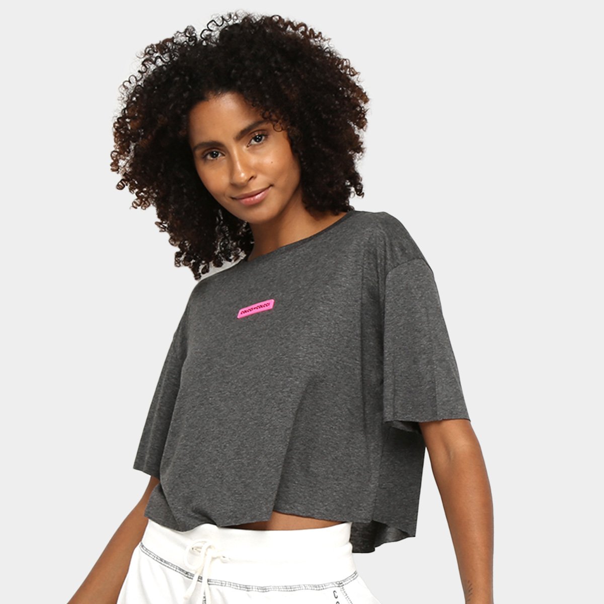 Camiseta cropped colcci Clearance