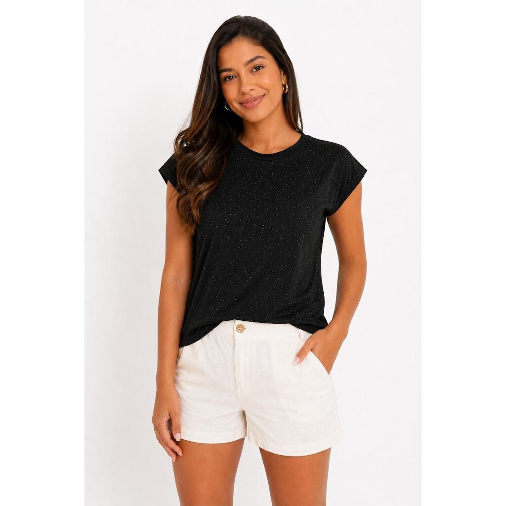 Camiseta D Bell Outlet Fashion Algodão Preta