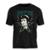 Camiseta David Bowie Stamp Unissex em Algodão Manga Curta - Preto+Azul