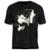 Camiseta David Bowie Stamp Unissex em Algodão Manga Curta - Preto+Branco