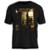 Camiseta David Bowie Stamp Unissex em Algodão Manga Curta - Preto+Marrom