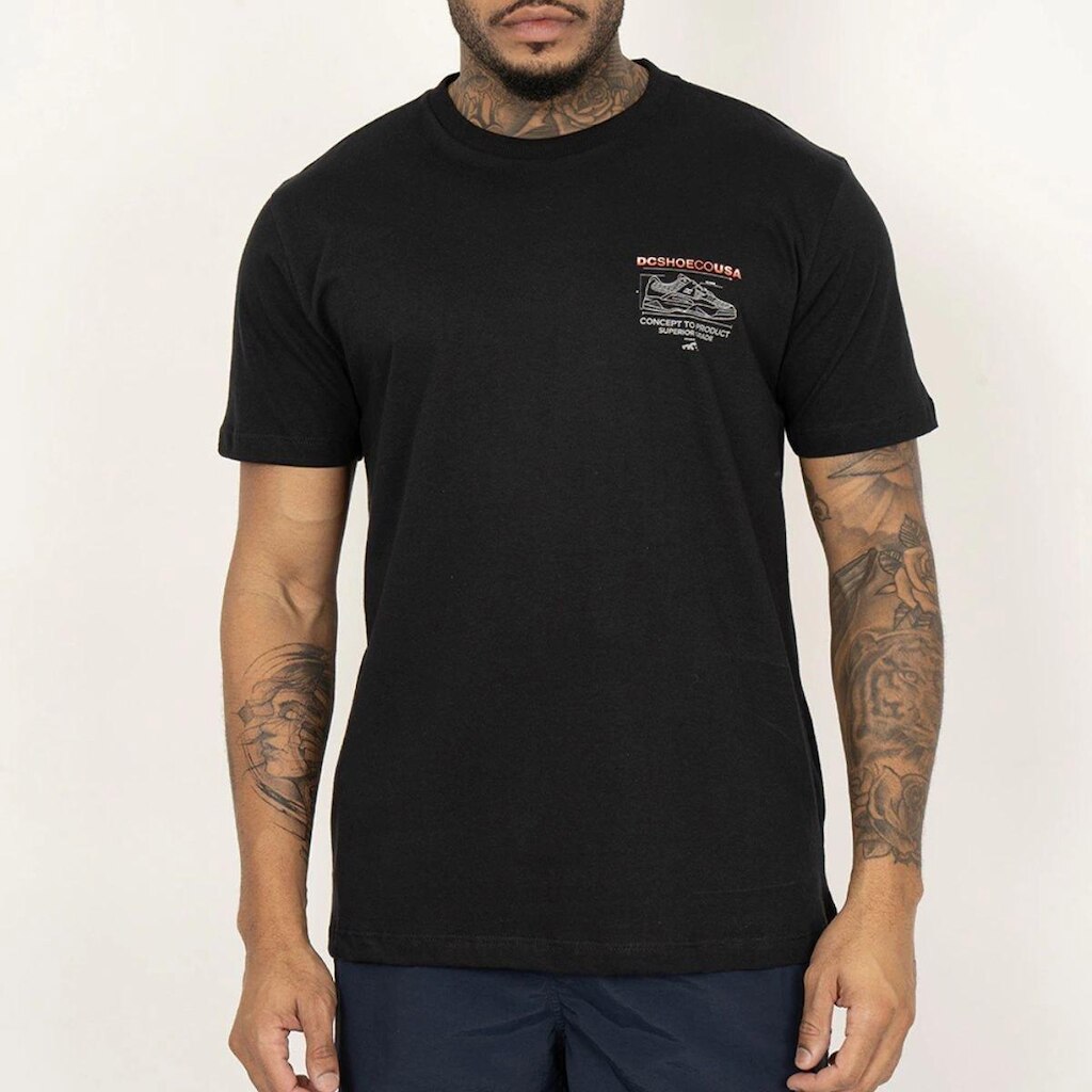 Camiseta Dc Shoes Racing Preto