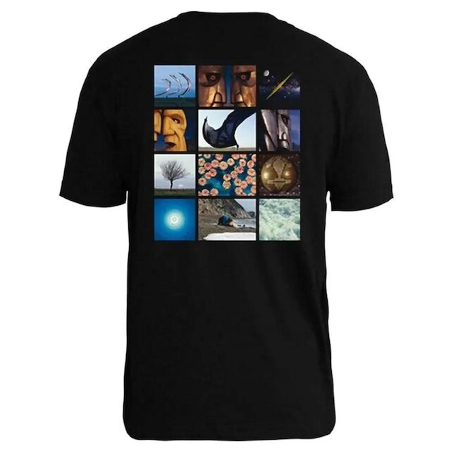 Camiseta de Banda Pink Floyd em Algodão Manga Curta Gola Redonda
