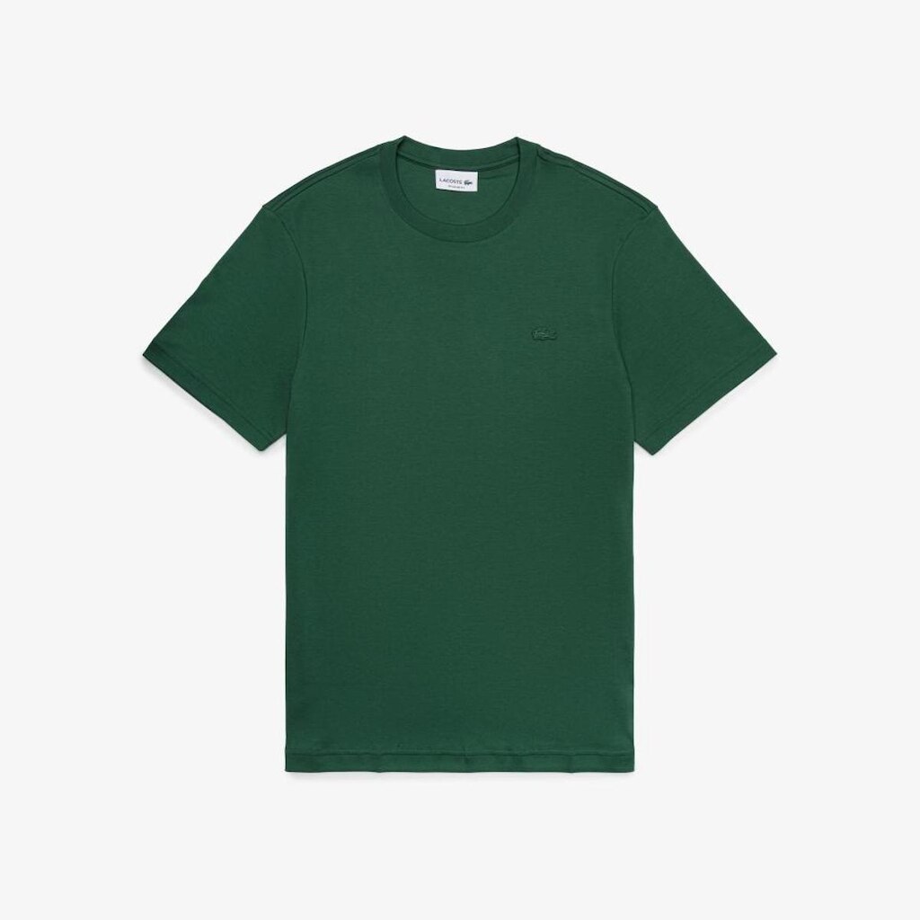 Camiseta de Interlock de Algodão Lacoste