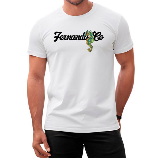 Camisa Masculina Marca De Roupa Cavalo Marinho CAMISETA DE MANGA - Main Image