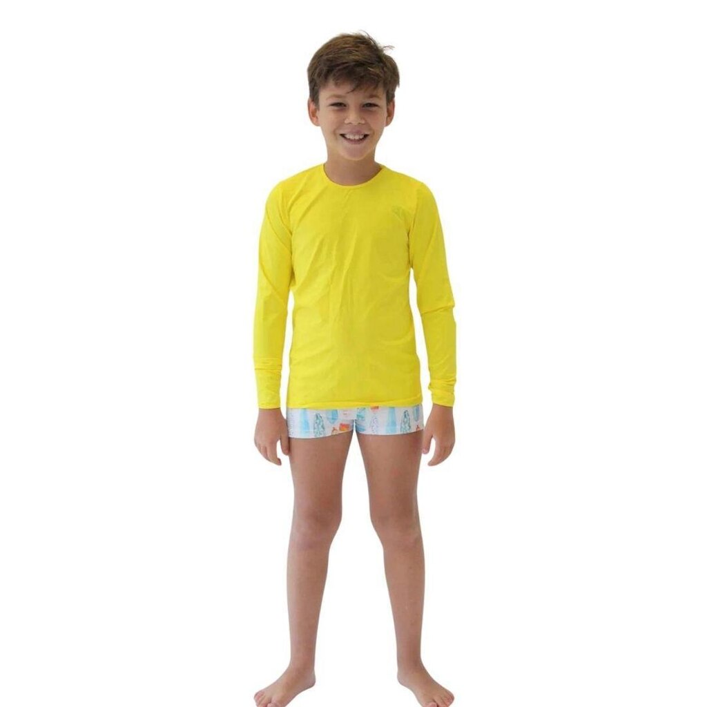 Camiseta de Proteção UPF50+ - Amarelo Askell