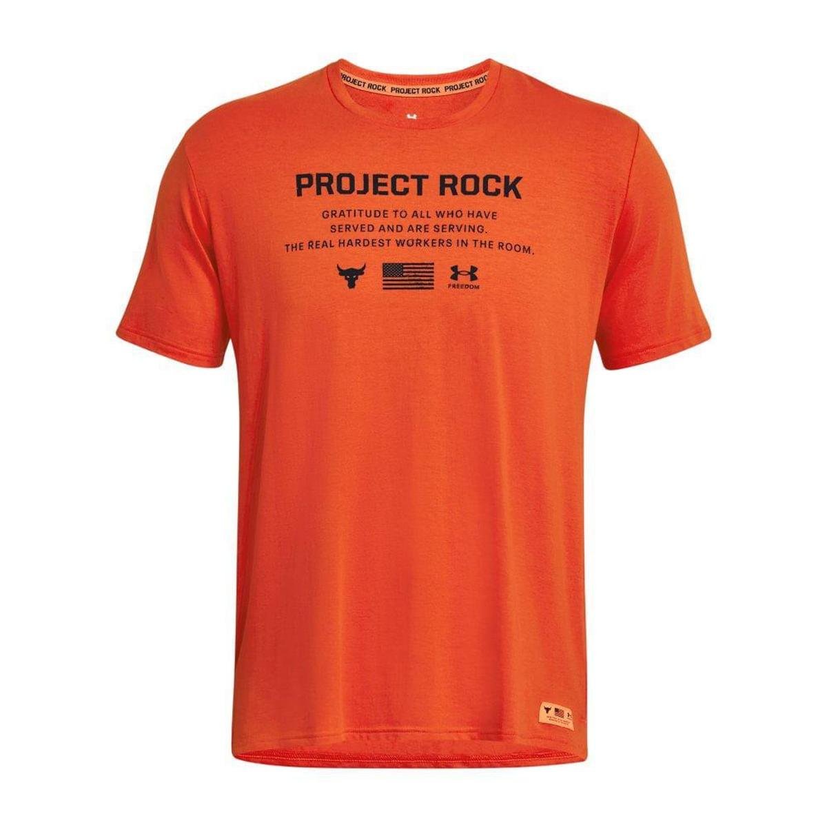 Camiseta de Treino Masculina Under Armour Project Rock Veterans