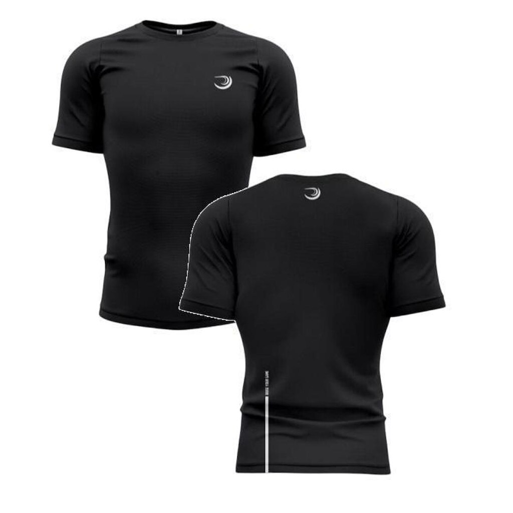 Camiseta De Treino Summer Pro Preta Blackout Academia Fitness