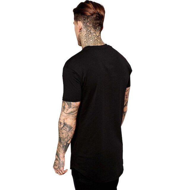 Camiseta Di Nuevo Longline Lisa Oversized Básica Masculina