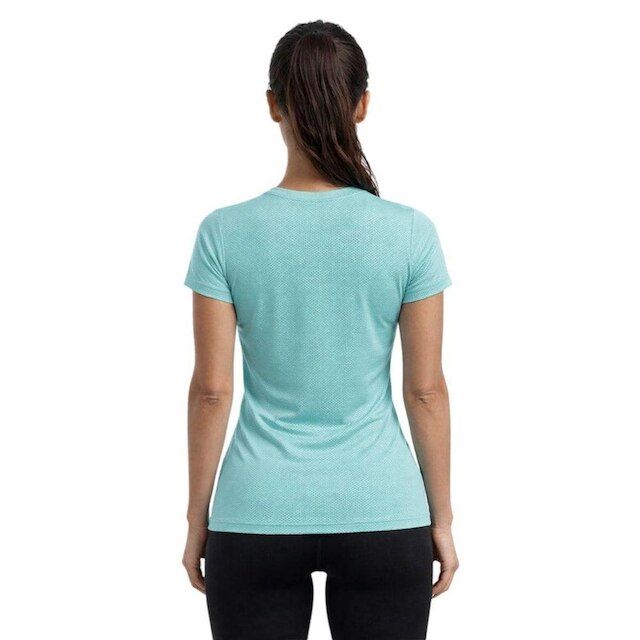 Camiseta Diadora Big Logo Movimento Feminina - Azul Turquesa G