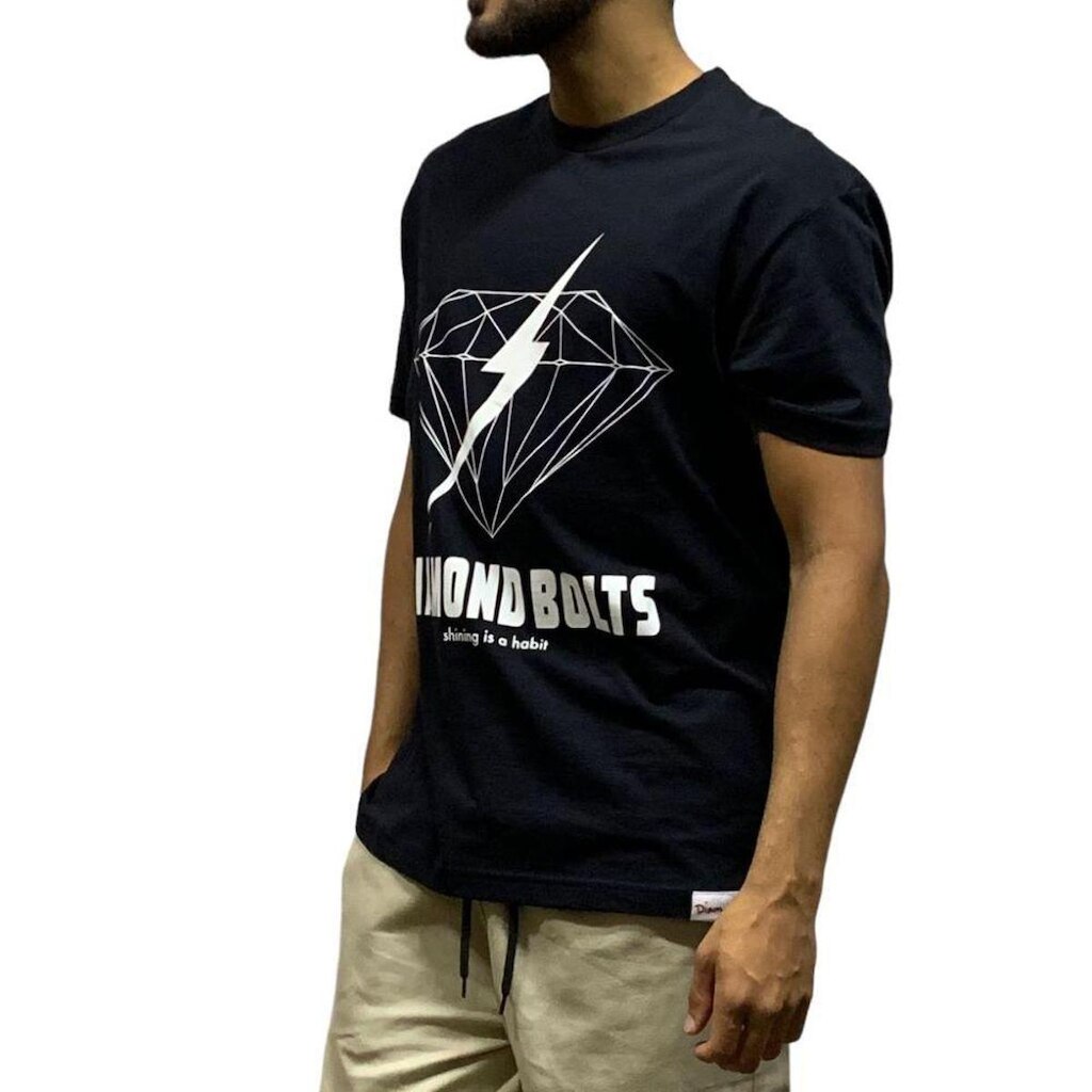 Camiseta Diamond Bolt Tee Black