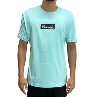 Camiseta Diamond Box Logo Tee Blue