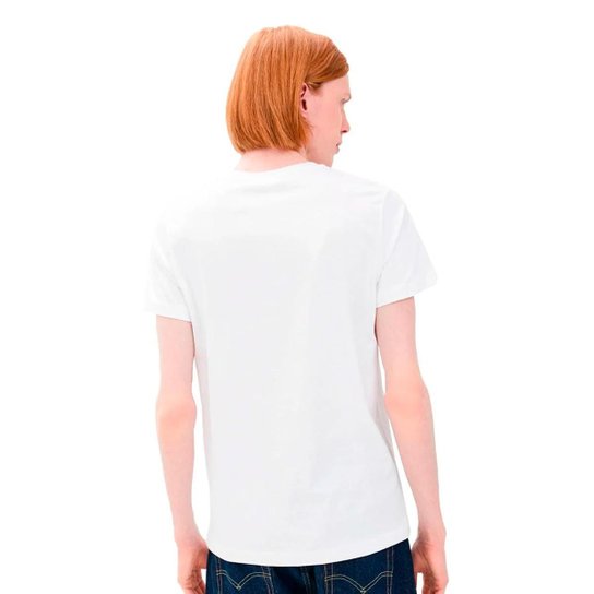 Camiseta Diesel Masculina T-Diego Denim Division Logo Branca Zattini