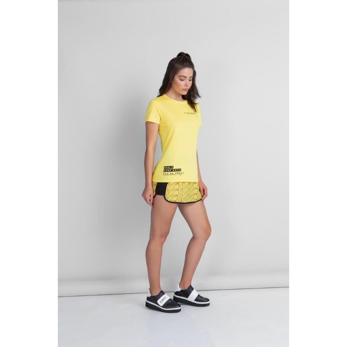 Camiseta Dimy Comfort Feminina - Amarelo Menor preço em Camiseta Dimy Comfort Feminina - Amarelo