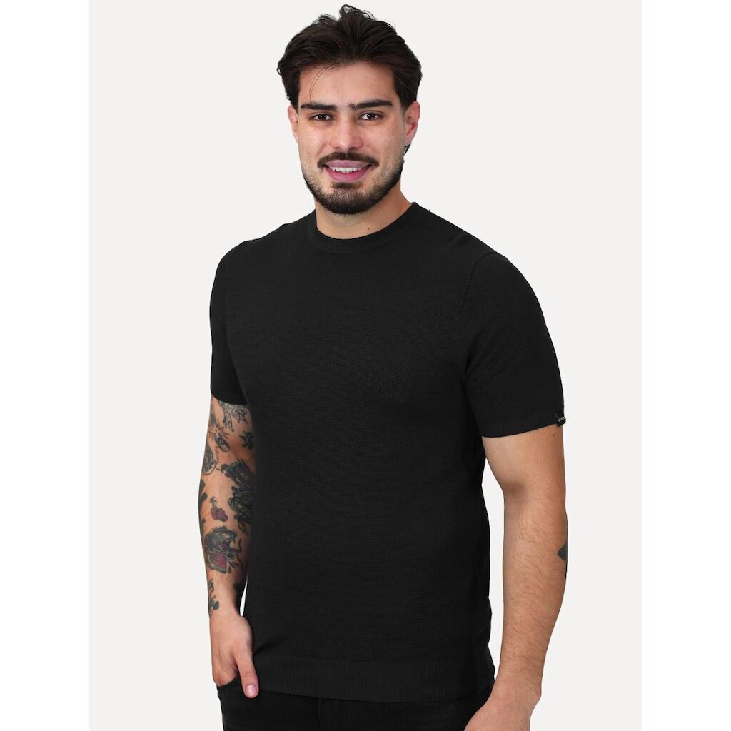 Camiseta Dixen Tricot Manga Curta Gola Careca Masculina