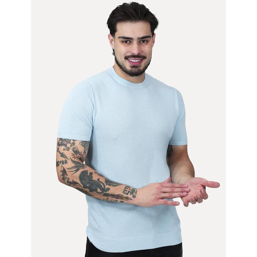 Camiseta Dixen Tricot Manga Curta Gola Careca Masculina